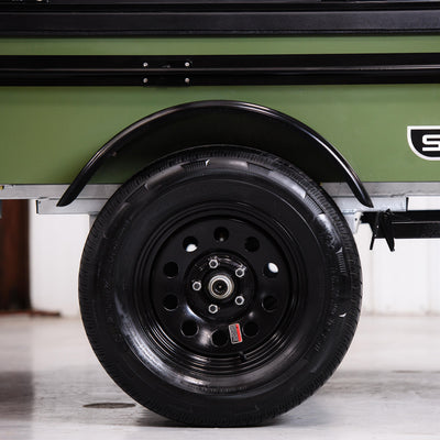 15″ Black Mod Rim and Radial Tire