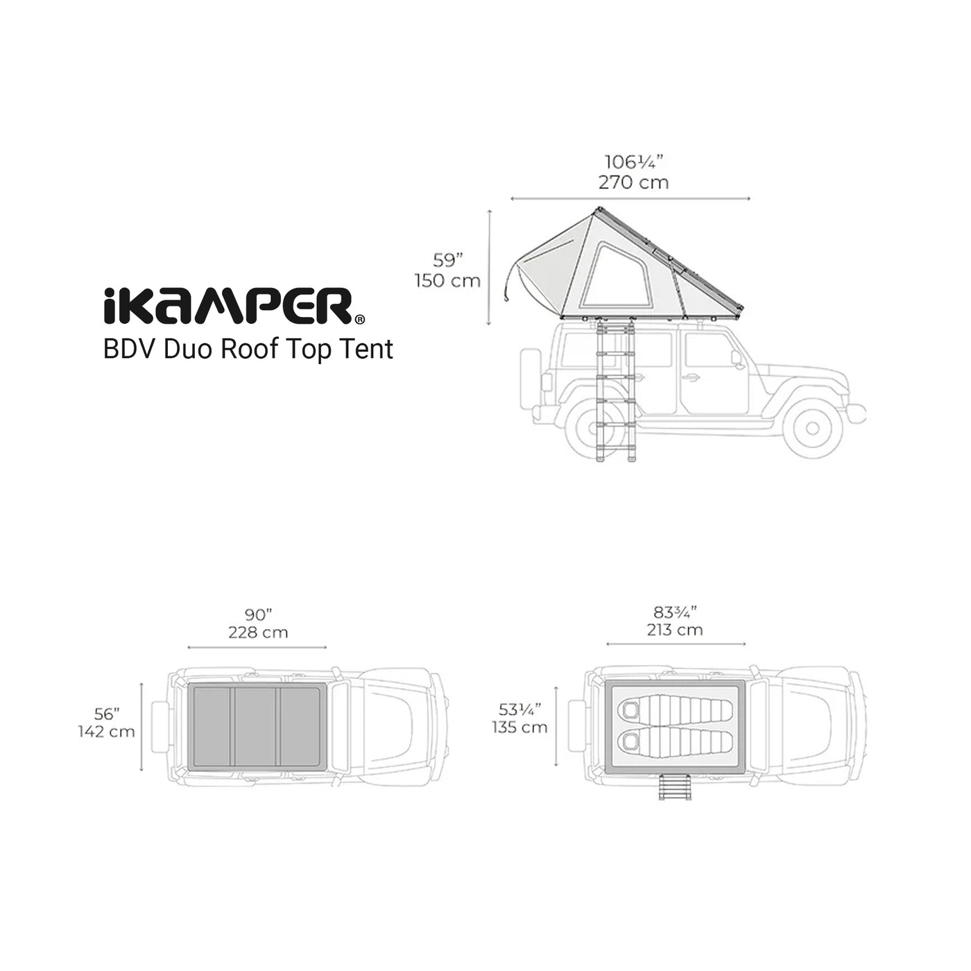 iKamper BDV Duo Roof Top Tent