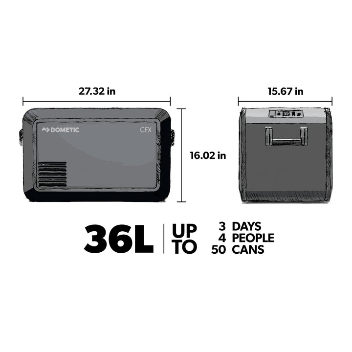 Dometic CFX3 35 Electric Cooler | SPACE Trailers – SPACE™ Trailers