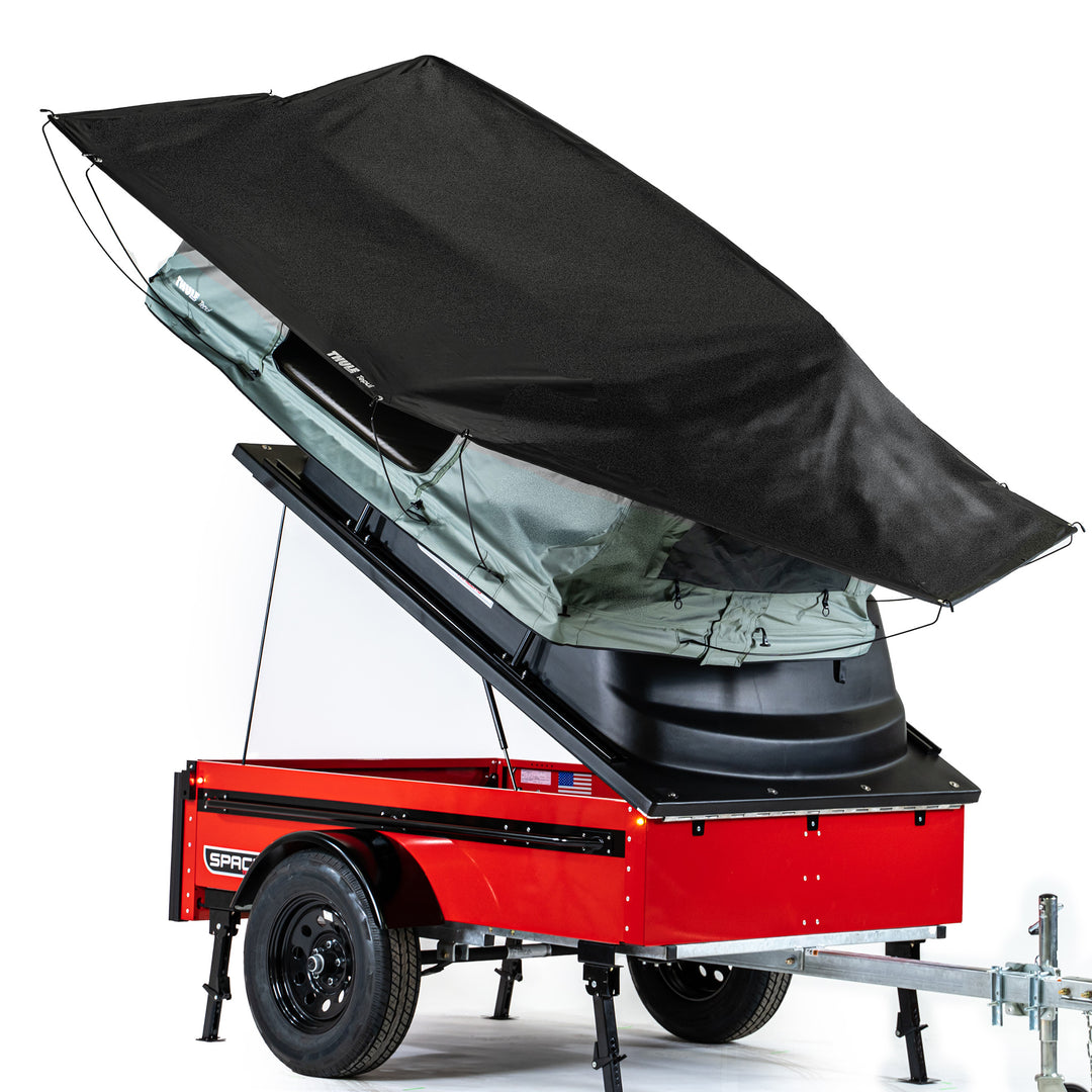 utility trailer with roof top tent Thule Foothill 2-Person Roof Top Tent || SPACE Trailers – SPACE™ Trailers